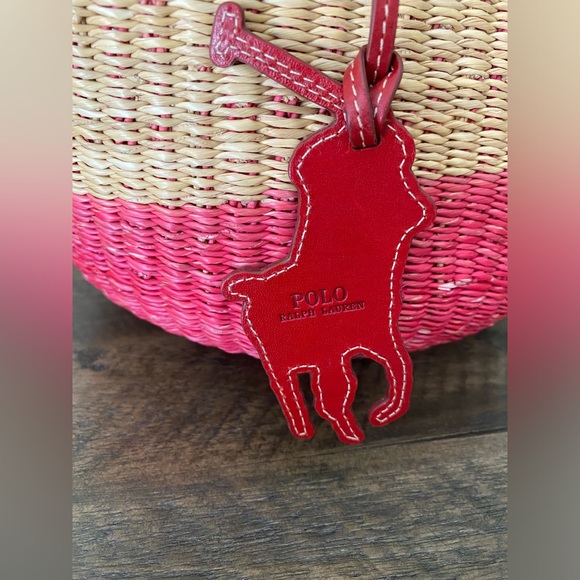 Ralph Lauren hand woven wicker bag - Picture 3 of 10